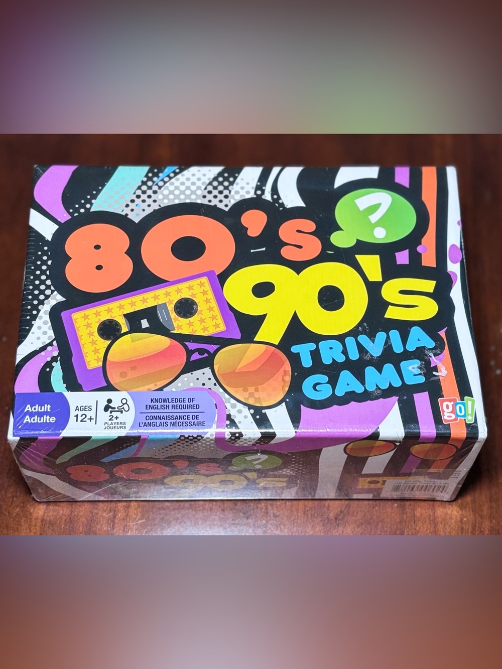 Outset Media 80’s 90’s Trivia Game Retro Pop Culture Card Game Factory Sealed